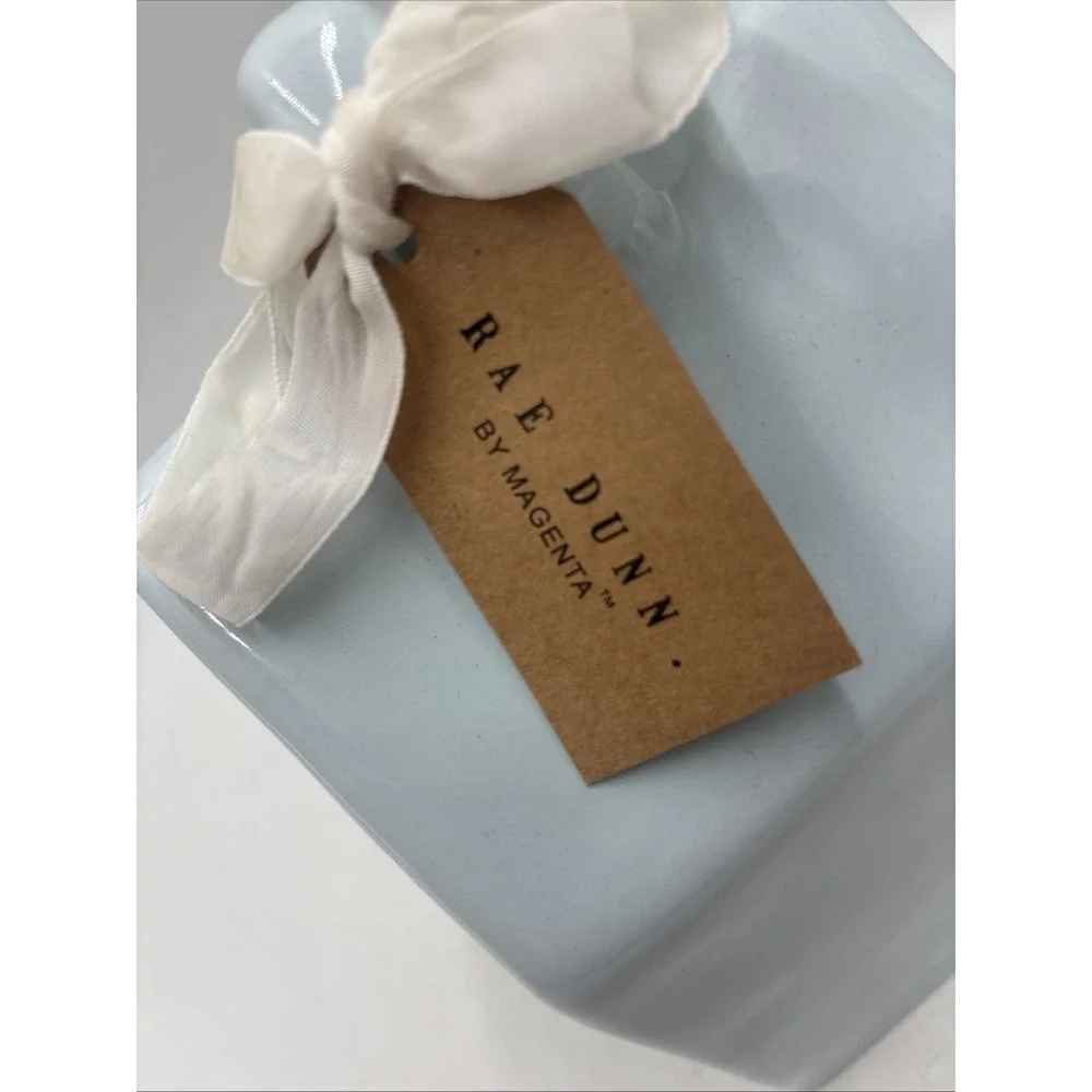 Rae Dunn Artisan Collection by Magenta SNOW DAY Light Blue Square Birdhouse